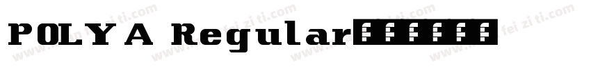POLYA Regular字体转换